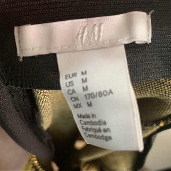 H&M Peplum Top With Fitted MIDI Slit Back Skirt - Picture 7 of 10